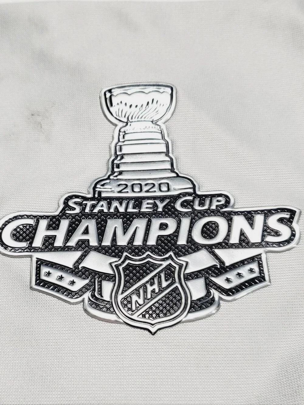 NHL Stanley Cup Champions 2020 Unisex Adult Scarf Black & Gray 62x7